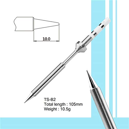 TS100 Soldering Iron Tips Original Upgraded Replacement for Digital LCD Ceramics Heating core (TS-B2), Pack of 1