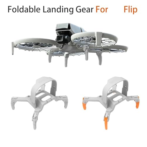 Tren de aterrizaje elevado plegable de 30mm compatible con dron DJI Flip color gris 2