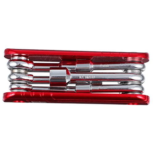 GOOHOCHY Bicycles Socket Kit 6 in 1 Folding Socket Wrench Set Bike Tire Tool for Easy Bike Repair