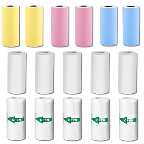 Papel Térmico Rollo Recarga Cámara Fotos Instantáneas Infantil Pack 16 Rollos