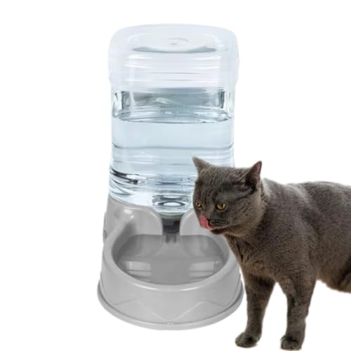 キャットフィーダー - 自動猫餌やり機 | フード&ウォーター給餌器 大容量, ドライフード対応 小型〜中型猫用, タイマー付き 簡単操作 安全設計 ペット用
