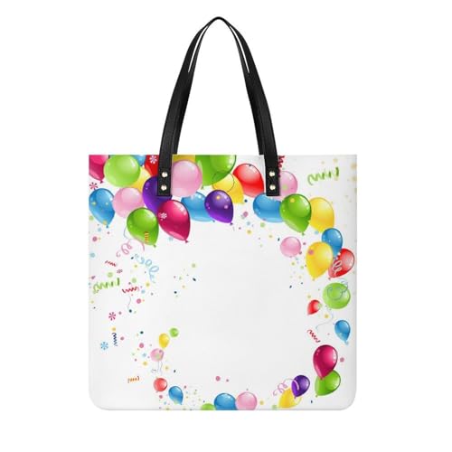 Sac à main shopper femmes grand format ballon coloré tote bag 39x39cm