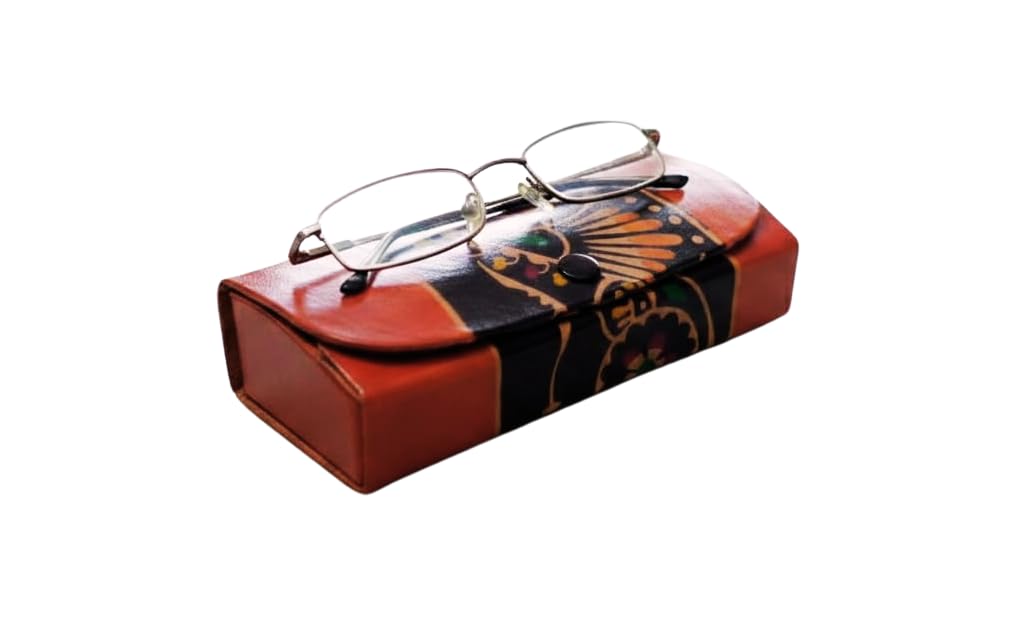 silkykraftz Genuine Leather Designer Spectacle Case-picture-10