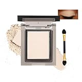 Matte Eyeshadow Palette Neutral Single for Women - Dark Makeup Shadows Soft Silky Long-Lasting Highly Pigmented Eye Shadow Kit Neutral Eyeshadow Palette Soft Matte Dark Single (Ivory Glow)