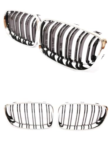 Rejilla delantera para coche 120i 118d E82 E88 en carbono cromado 2
