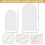 Arch Backdrop Stand Set of 2 With Cover (7.2FT+6FT) Gold Metal Wedding Arch Balloon Stand With Cover for Birthday Party Baby Shower Graduation Ceremony Decoration - Image 3