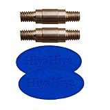 HiyaHiya Interchangeable Cable Connectors & Grips (Set of 2) for Large Needle Tip Sizes (US 9-15) HICABLECONLG