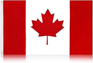 Premium Canadian Flag 3X5 Ft Large Canada Flags Outdoor Indoor, Canada Flag 3x5 |36X60inch| Embroidered Maple Leaf Durable Oxford Nylon 210D Heavy Duty Canadian National Flag Office Wall Home Garden