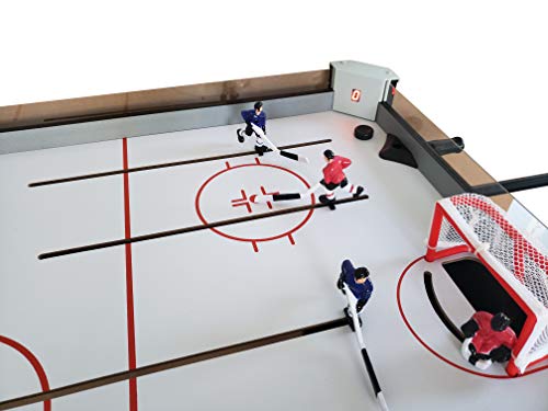 ManCave Games 45\" Elite Rod Hockey Table Game. Fast paced Head-to-Head Bubble Hockey Style Action. Great Size, Durability & Easier for Kids to Play Than Dome Hockey.