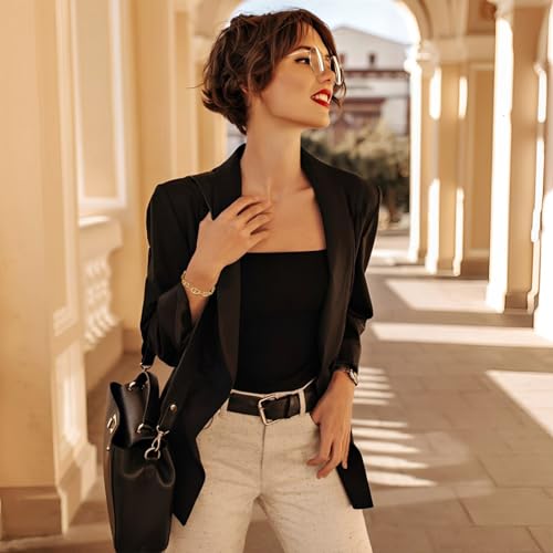 Adjustable Cuff Bracelet for Women 18K Real Gold Plated Wide Chunky Bracelet Wrist Buckle Bracelet Non Tarnish Ladies Open Cuff Bangle Jewelry Gift3