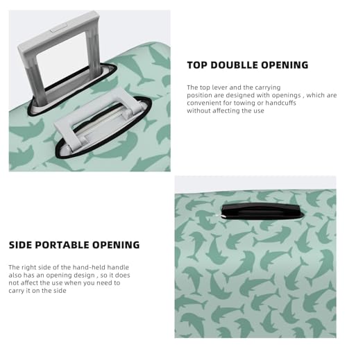 Travel Luggage Cover - Cute Dolphin No.20025 Washable Suitcase Covers Protector Fits 18-32 Inch Luggage3