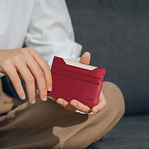 DailyObjects Slim Skinny Fit Card Wallet for Men and Women | Durable Vegan PU Leather | Credit/Debit Card Holder | 3 Slots for Cash, Card & IDs | Stylish Pocket Purse | Money Organiser 4 41aACKz7ONL