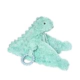 Manhattan Toy Little Jurassics Chomp Dino Baby Soothing Blankie with Removable Silicone Teether