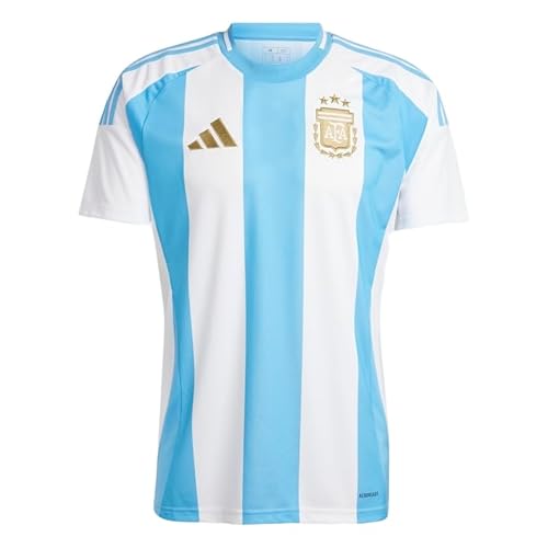 Camisa Seleção Argentina 25/26 Torcedor Bordado Genérico (BR, Alfa, M, Regular, Branco-Azul)