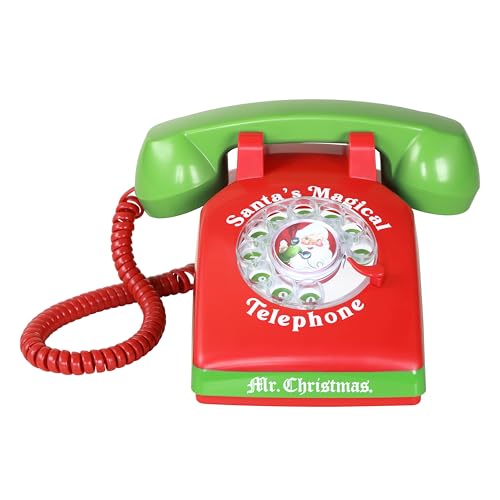 Mr. Christmas Santas Magical Telephone Santa Phone for Kids Interactive Christmas Calls Real Conversations Child-Safe Vintage