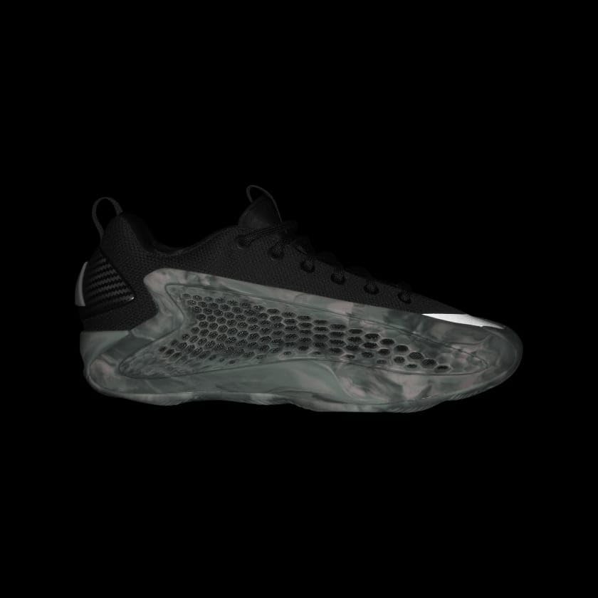 Adidas Anthony Edwards 1 Low - Boys' Grade School (JI4074, Wonder Beige/Core Black/Silver Pebble)2