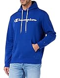 sudadera azul rey con capucha  Champion American Classics-Big Logo Sudadera con Capucha, Azul (Blue), L para Hombre