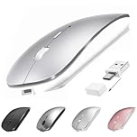 Suteke Wireless Bluetooth Mouse for MacBook Air Pro iMac Laptop Desktop Surface Pro, Wireless Computer Mouse USB C Rechargeable Portable Slim Quiet Mice for Mac Mini/iPad/PC