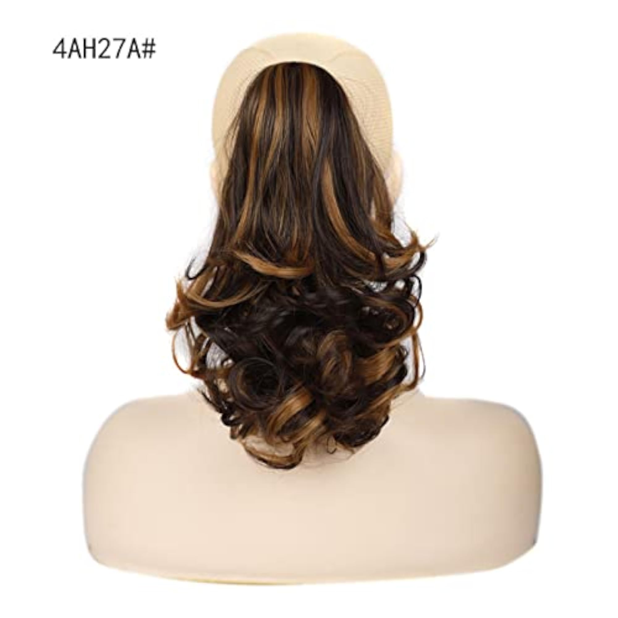Short Curly Pony Tail Wig with Hair Clip, Women's Accessory