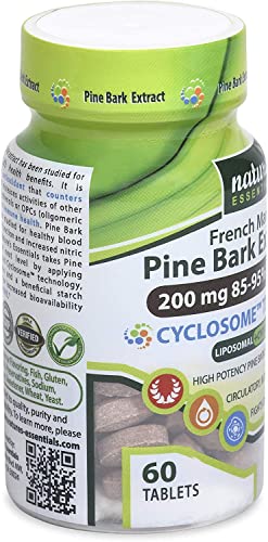 Liposomal Pine Bark Extract | 200Mg Per Pill | Clinically Studied Circulatory Support | Maximum Absorption Formula | 2 Month Supply | Non-Gmo | Gluten-Free | Vegetarian | Lab Certified #TOP4