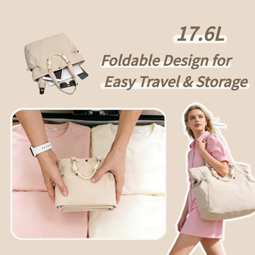 Bolso Tote para Mujer Ligero de Nylon 17.6L miniatura 4