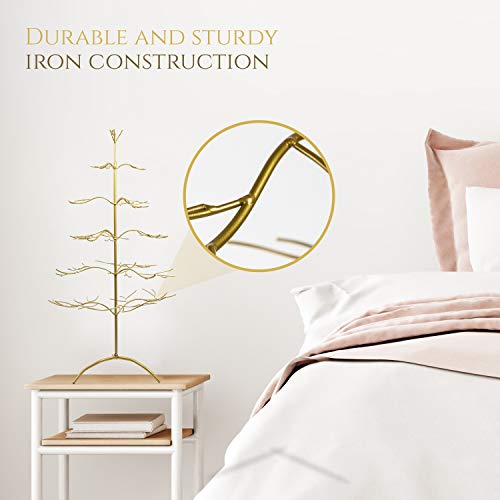 image for Tripar Metal Ornament Display Tree and Jewelry Organizer – 36” Wir