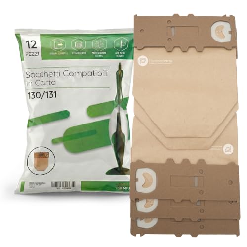 12 Sacchetti Folletto VK7/VK7S Senza Filo -COMPATIBILI- Microfibra a 5 Strati con Carboni Attivi – Filtro Antiodore ad Alta Efficienza – Ricambi per Folletto VK7 e VK7S