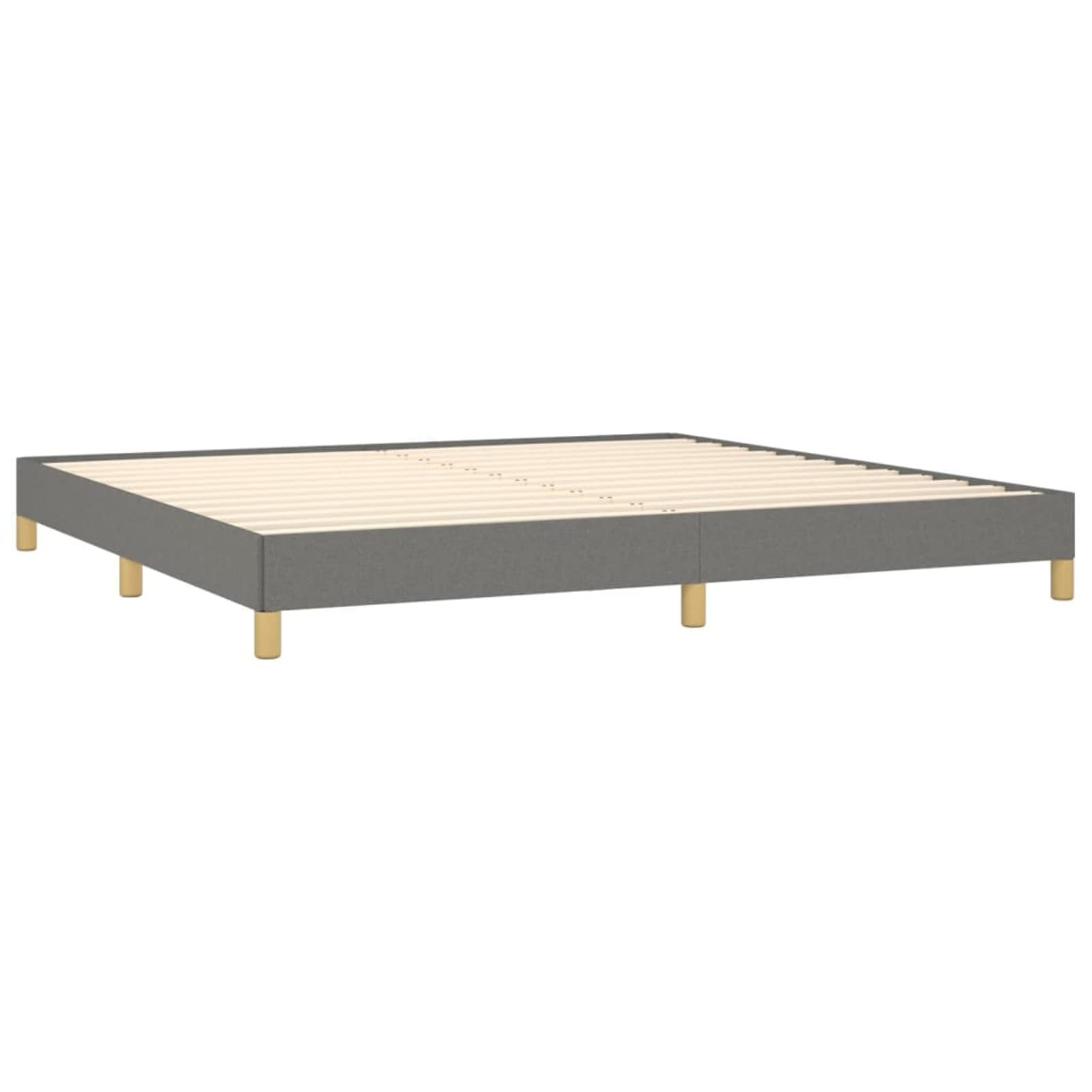 LAPOOH Struttura del letto, Doghe, Base letto, Letto Mobile, Telaio Del Letto, Letto completo, Letti Giovani, Tessuto Grigio Scuro 200x200 cm
