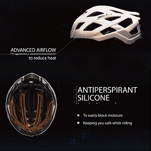Squalo Alpha Adult Bike Helmet, Road Bike Cycling Helmet For Men Women With Quick-Adjust (White, Large (22.83-24.41 Inches)) #TOP5