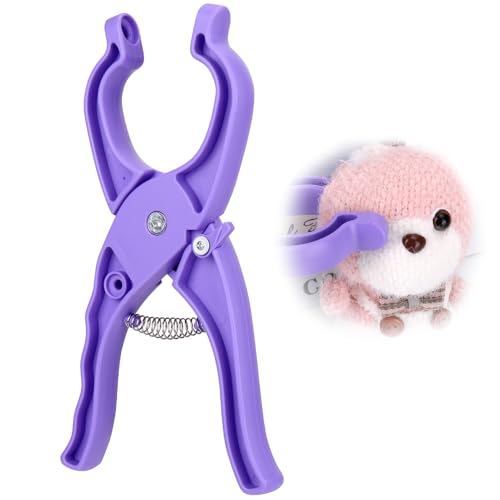 Juome Outil de sécurité amélioré pour crochet – Outils de crochet pour fixer des yeux de sécurité au crochet, outil auxiliaire pour animaux en peluche de 5 à 30 mm – Fournitures de fabrication de