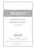 Baby Lock Imagine BLE1AT-2 Serger Instruction Manual [Plastic Comb]
