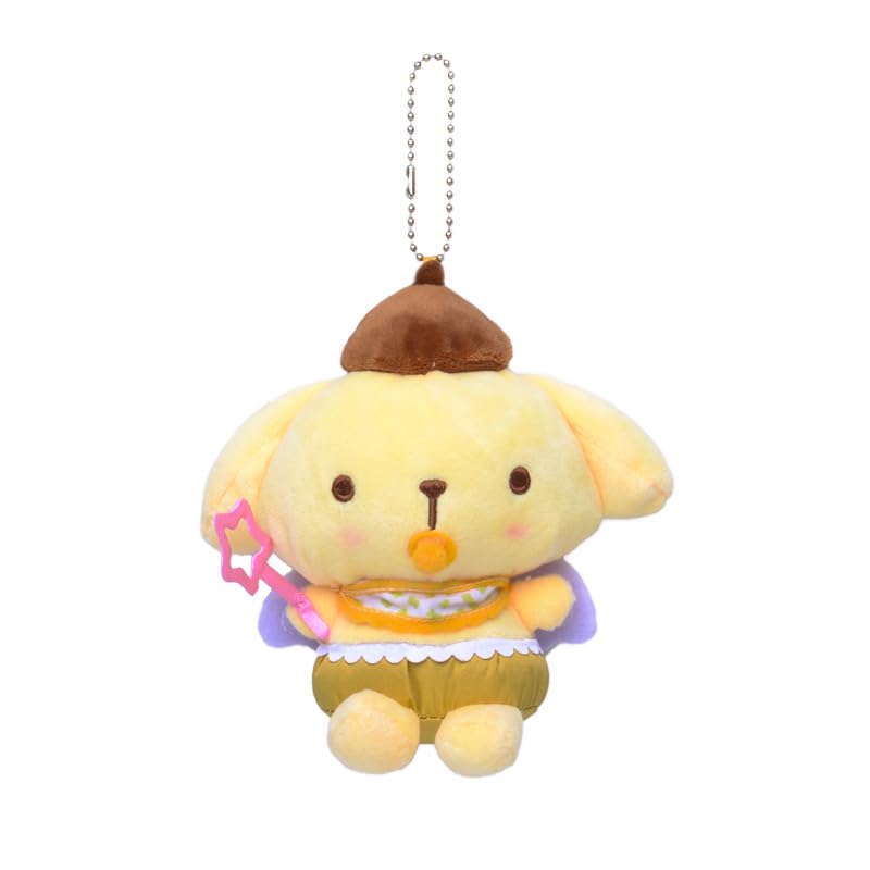 LUYAOCute Cartoon Angel Plush Toy Keychain Kawaii Anime Plushie Doll Keychain Pendant Accessories Toy Girls Gift (Pom-pom-purin)