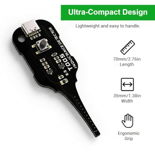 Image of Serplex Type C Inductance Tester Motherboard Coil Tester Electromagnetic Inductor Detection Tool with Green Indicator for PC Phone Repair and Power Supply Repair