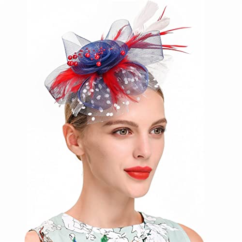 Fascinateur chapeau de mariage et tea party chic avec clip pour cérémonie - LYGBAOFUL K