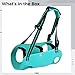 Sacolin Dog Lift Harness Turquoise, M Size, Pet Support Sling for Hind Legs, Padded, Adjustable Handle, for Old Or Injured Dogs