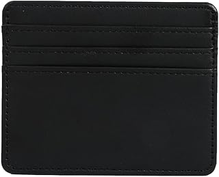 Lässiges Kreditkartenetui, RFID-blockierend, Business-Brieftasche für Männer und Frauen, Schwarz
