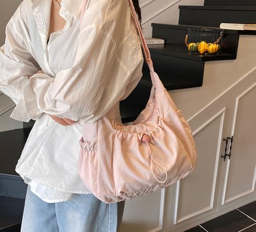 Nylon Crossbody Bags for Women Roomy Multiple Pockets Shoulder Handbag Crossbody Satchel Tote Top Handle Purse Travel College3