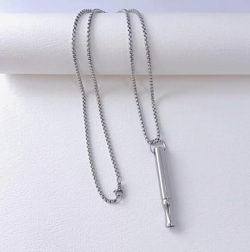 Mindfulness Breathing Necklace, Stress Relief, Stainless Steel Necklace for Deep Breathing Reminder, Anxiety Reducer for Women Men Gift4