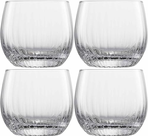 Schott Glas Fortune Whiskyglas aus hochwertigem Glas hergestellt, 4-teiliges Set, Maße: Höhe: 8.5 cm, Durchmesser: 9.5 cm, Volumen: 400 ml, 122325