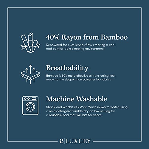 Toddler Mattress Pad - Washable Fitted Mattress Topper Perfect For Small Children - Bamboo #TOP5