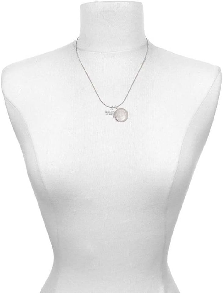Delight Jewelry Silvertone Kick Like a Girl with Enamel Soccer Ball - To the World You are a Mother Locket Necklace, 18"+1"
