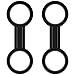 SIXQJZML 2 Pieces Scuba Diving Dive Snorkeling Silicone Snorkel Mask Strap Keeper Holder Clip Retainer Attachment Gear Spare Part Accessories