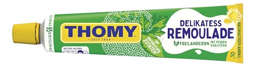 THOMY Delikatess Remoulade, Mayonnaise mit Feinen Kräutern, Vegetarische, 200ml Tube, 1er Pack (1 x 200ml)