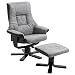HOMCOM Relaxsessel mit Hocker, Drehbarer Fernsehsessel, TV Sessel mit...