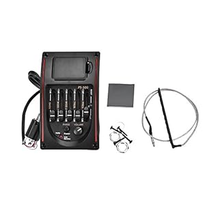 Tbest Acoustic Gitaar Pickup Piezo Cont,Pick-Up Gitaar, Eq PS-500 Micro EQ, Akoestische Gitaar Pickup, Akoestische Gitaar Voorversterker, Piezo Pickup Gitaar, Micro Gitaar Voorversterker