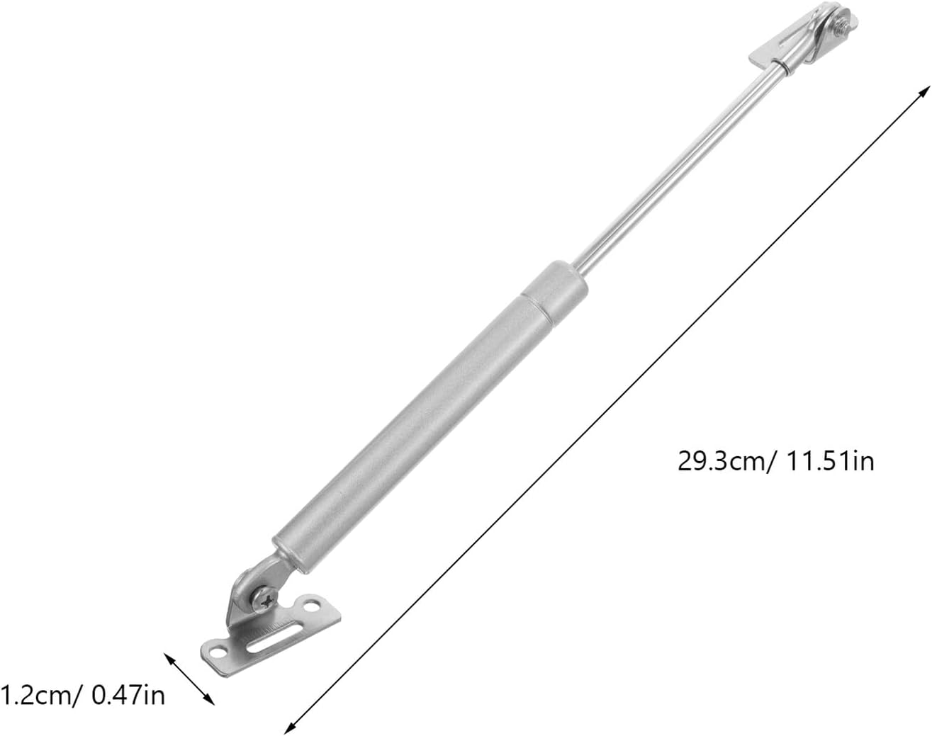 Heavy Duty Hydraulic Gas Spring Support Silver Cabinet Hinges Lid Lift Hinge for Kitchen Cabinets and Appliance Doors