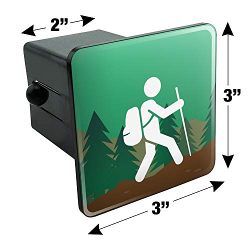 Hiker Hiking Symbol Mountain Nature Tow Trailer Hitch Cover Plug Insert 2" #TOP5