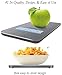 Summer Incentive Nutrition Scale by NutraTrack™ with Food Grade Glass, Perfect for Calorie Counting, Meal Prep, and Weight Loss (Pearl Silver)