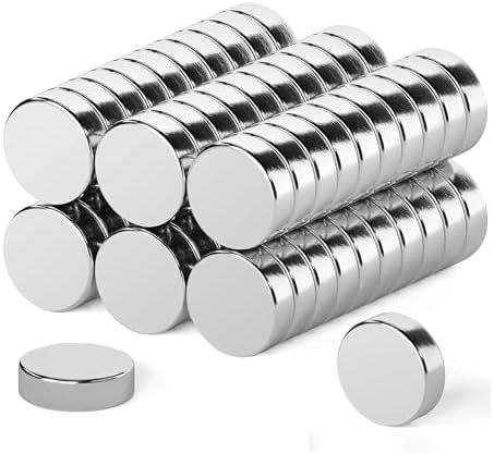 50pcs 10x3mm Round Magnets - Multi-Purpose Disc Magnets For Crafts, Office & Home