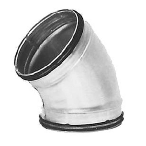 I-sells Metal Ducting 45 Degree Bend 125mm / 5 inch with Rubber Seal — image 1